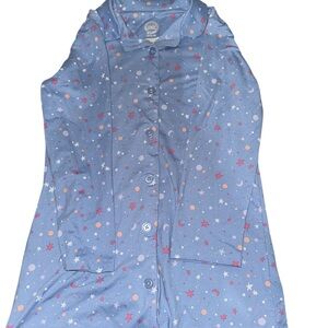 wonder nation Blue Star & Moon Pajama Top with Pink and Peach Accents